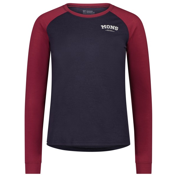 Image of Mons Royale - Women"s Icon Merino Air-Con Raglan - Merinoshirt Gr XL blau'