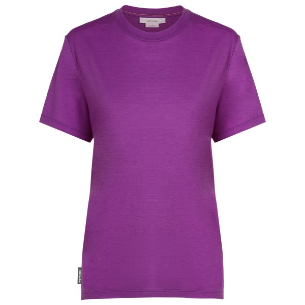 Image of Icebreaker - Women"s Merino 150 Tech Lite III S/S Relaxed - Merinoshirt Gr L;M;S;XL;XS rosa;schwarz'