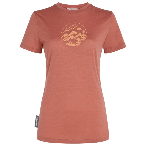 Image of Icebreaker - Women"s Tech Lite III S/S Tee Camping Circle - Merinoshirt Gr L rosa'