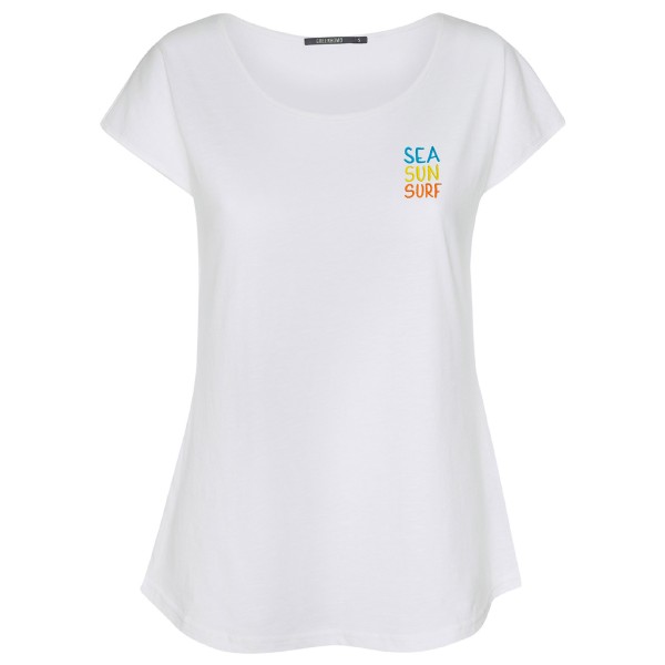 Image of GreenBomb - Women"s Lifestyle Sea Sun Surf Cool - T-Shirts - T-Shirt Gr S;XL;XS weiß'