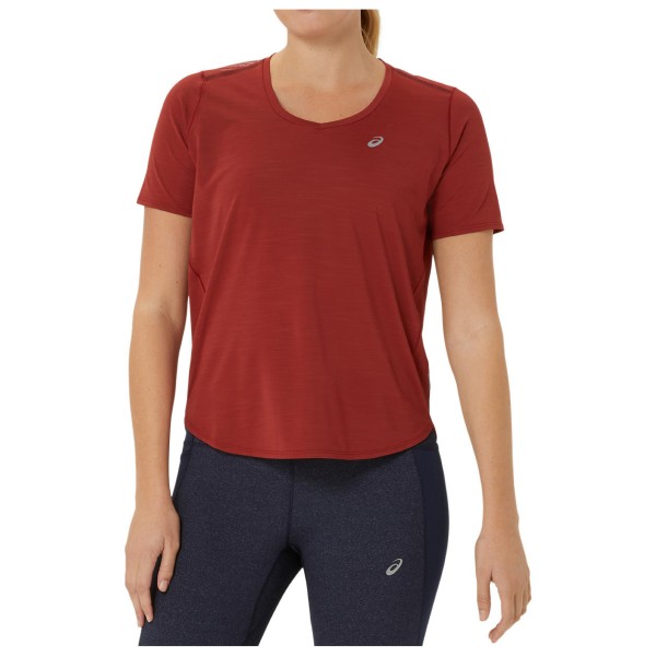 Image of Asics - Women"s Road V-Neck S/S Top - Laufshirt Gr L rot'
