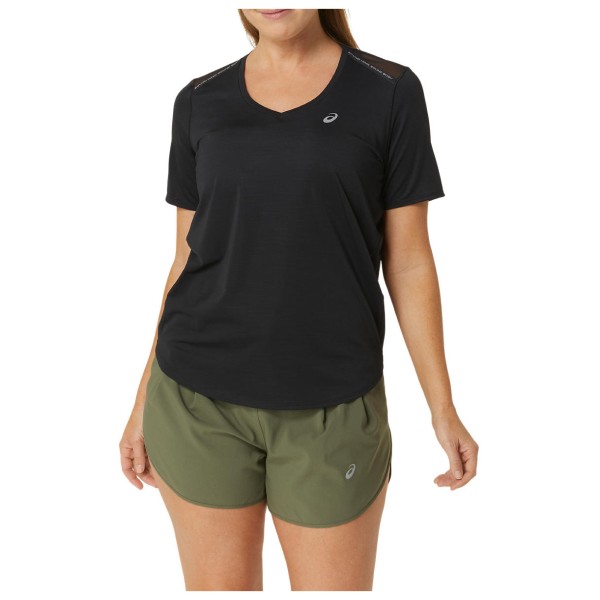 Image of Asics - Women"s Road V-Neck S/S Top - Laufshirt Gr L schwarz'