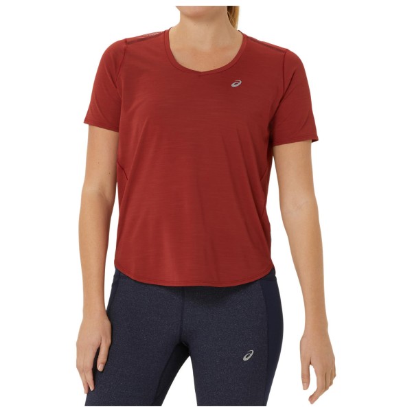 Image of Asics - Women"s Road V-Neck S/S Top - Laufshirt Gr L;M;S rot;schwarz'