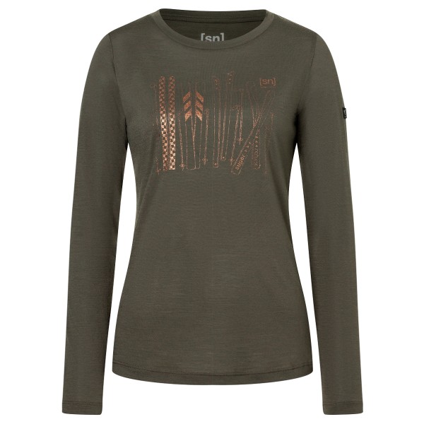 Image of super.natural - Women"s Fourski L/S - Longsleeve Gr 34 - XS braun'