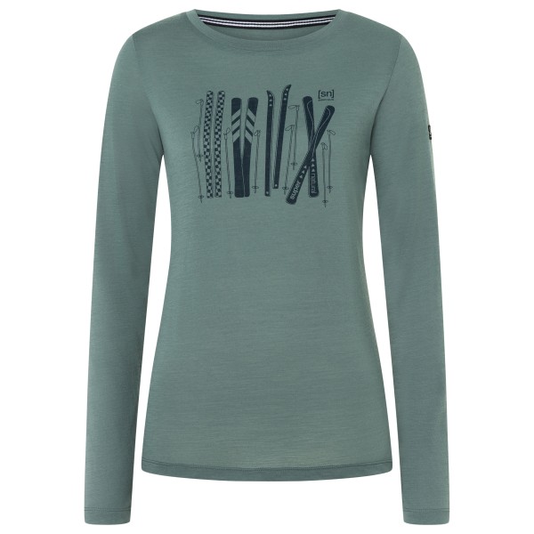 super.natural Women’s Fourski L/S Longsleeve turkoois Turquoise