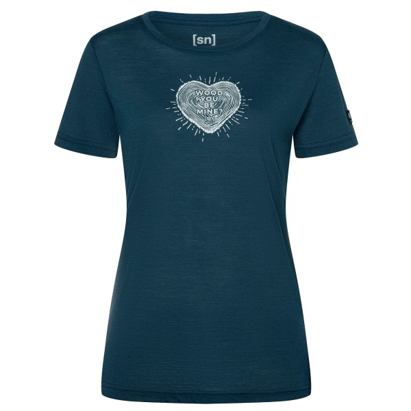 Image of super.natural - Women"s Heartwood Tee - Merinoshirt Gr 34 - XS blau'