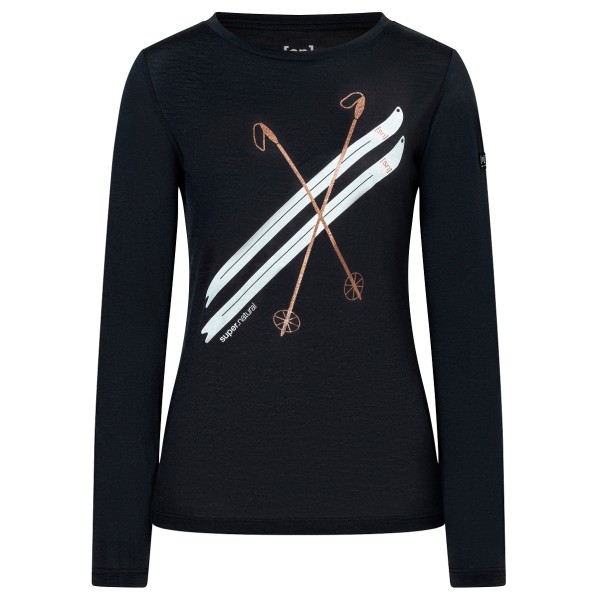 Image of super.natural - Women"s Kryssede Ski L/S - Longsleeve Gr 34 - XS;36 - S;38 - M;40 - L;42 - XL blau;schwarz'