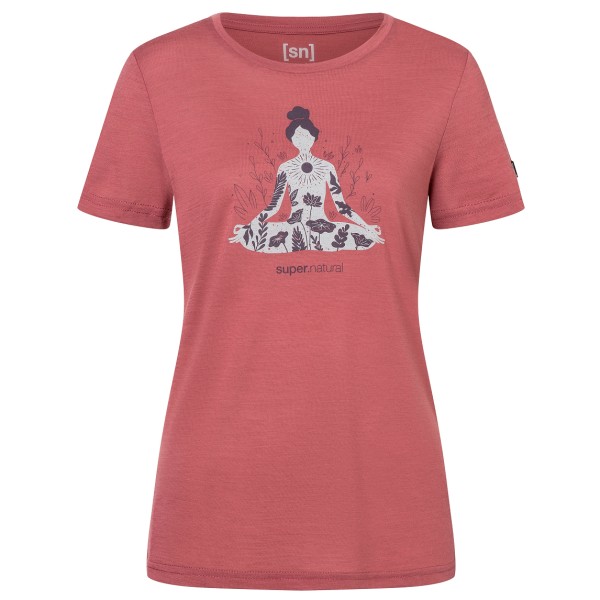 Image of super.natural - Women"s Larissa Tee - Merinoshirt Gr 34 - XS rosa/rot'