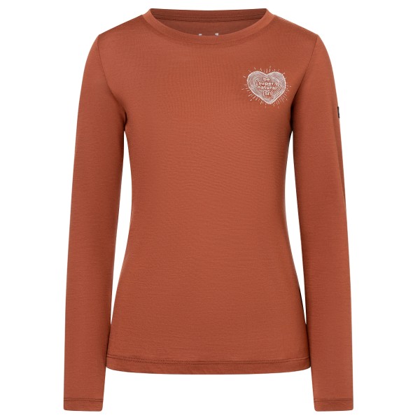 Image of super.natural - Women"s Little Heartwood L/S - Longsleeve Gr 42 - XL rot'