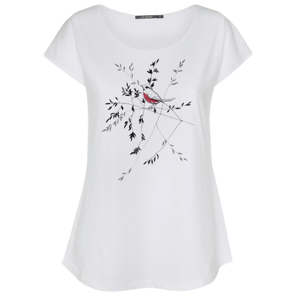 Image of GreenBomb - Women"s Animal Bird Branch Cool T-Shirt Cotton - T-Shirt Gr L weiß'