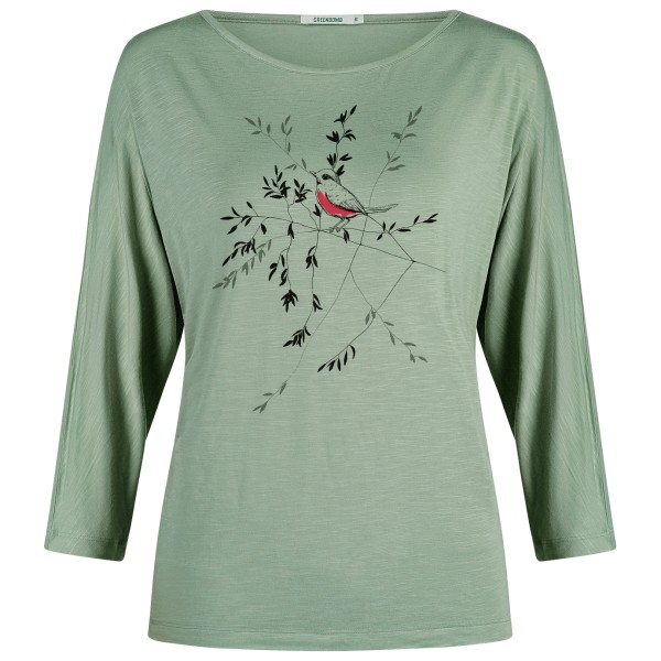 Image of GreenBomb - Women"s Animal Bird Branch Simper L/S - Longsleeve Gr L grün/türkis'