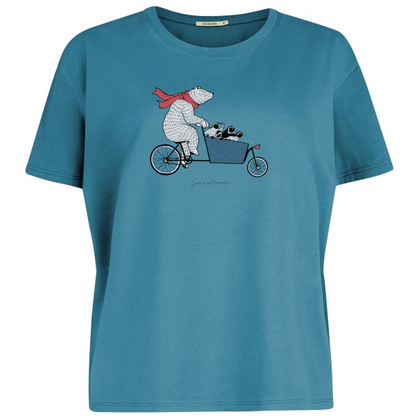 Image of GreenBomb - Women"s Bike Cargo Bear Feel T-Shirt Cotton - T-Shirt Gr M;S;XL;XS türkis'