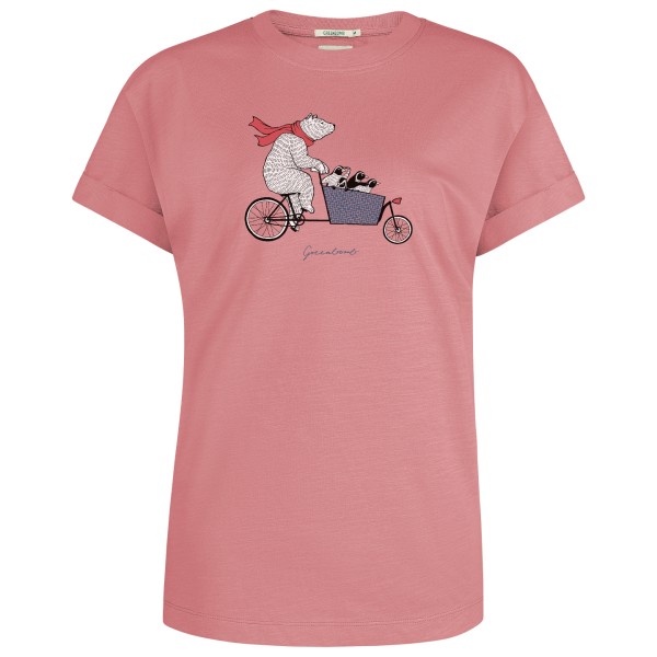 Image of GreenBomb - Women"s Bike Cargo Bear Stop T-Shirt Cotton - T-Shirt Gr L;M;S;XS rosa'