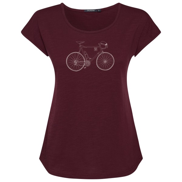 Image of GreenBomb - Women"s Bike Classic Cool T-Shirt Cotton - T-Shirt Gr M rot'