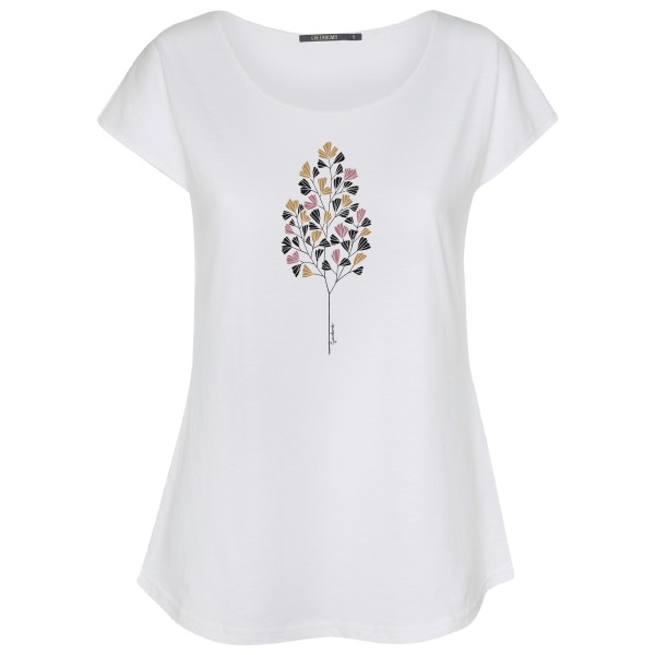 Image of GreenBomb - Women"s Nature Fall Leaves Cool T-Shirt Cotton - T-Shirt Gr L weiß'