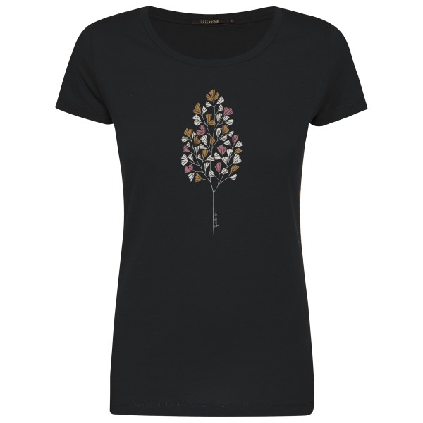Image of GreenBomb - Women"s Nature Fall Leaves Loves T-Shirt Cotton - T-Shirt Gr L;M;S;XL;XS schwarz'