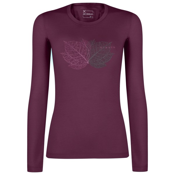 Image of Montura - Women"s Merino Breath Maglia - Merinoshirt Gr L vinaccia'