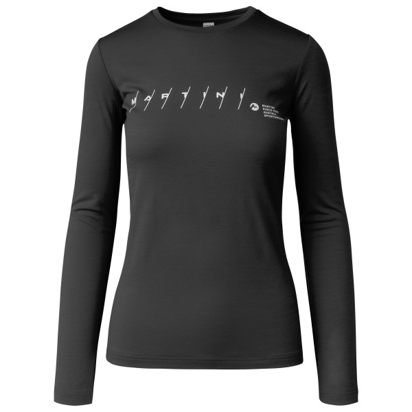 Image of Martini - Women"s Argon Shirt - Merinoshirt Gr S schwarz/grau'