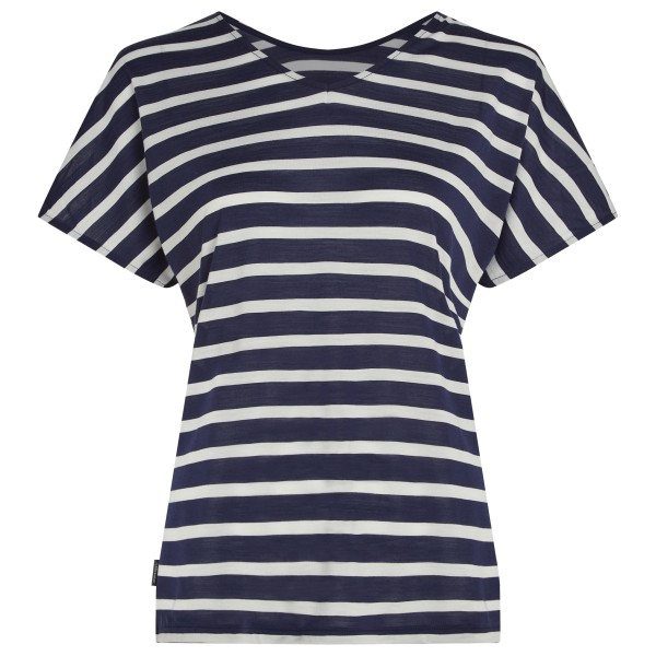 Image of Icebreaker - Women"s 125 CL Drayden Reverse S/S Top Strip - Merinoshirt Gr L;M;S;XS blau/grau'