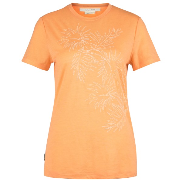 Image of Icebreaker - Women"s 150 Tech Lite S/S Winter Floral - Merinoshirt Gr L orange'