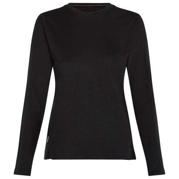 Icebreaker Women’s Merino 150 Ace L/S Tee Merinoshirt Zwart