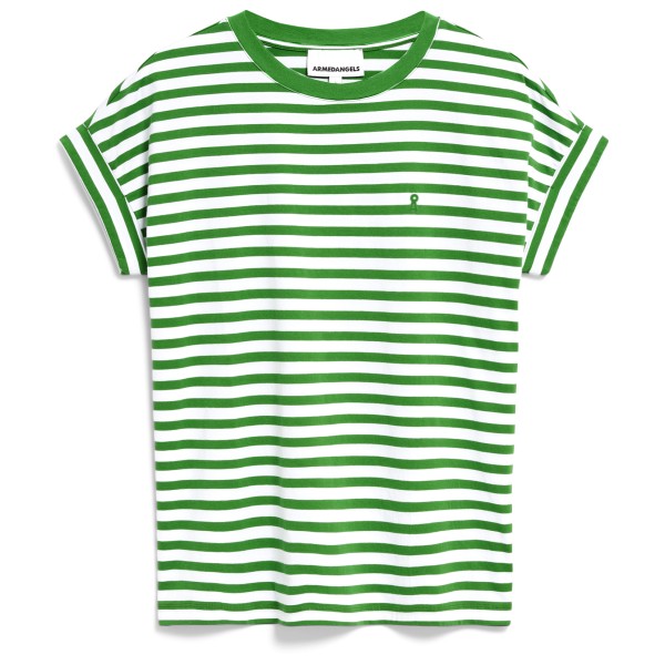 Image of ARMEDANGELS - Women"s Idaara Stripes - T-Shirt Gr M grün'