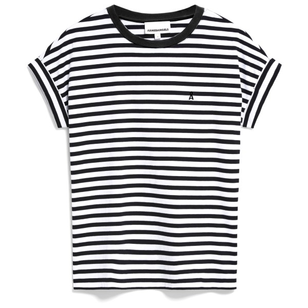 Image of ARMEDANGELS - Women"s Idaara Stripes - T-Shirt Gr L;M;S;XL;XS;XXL grau/weiß;grün;rosa;weiß'