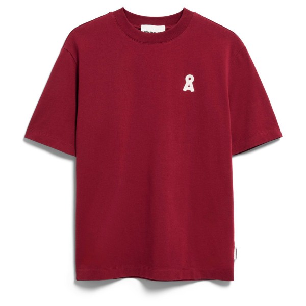 ARMEDANGELS Women’s Tarjaa Å Embro T-shirt Rood
