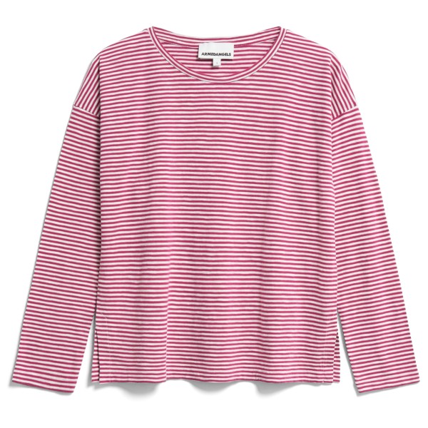 Image of ARMEDANGELS - Women"s Xianaa Lovely Stripes - Longsleeve Gr L rosa'