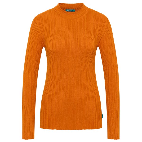 Image of Tranquillo - Women"s Seidiges Ecovero-Shirt - Longsleeve Gr S orange'