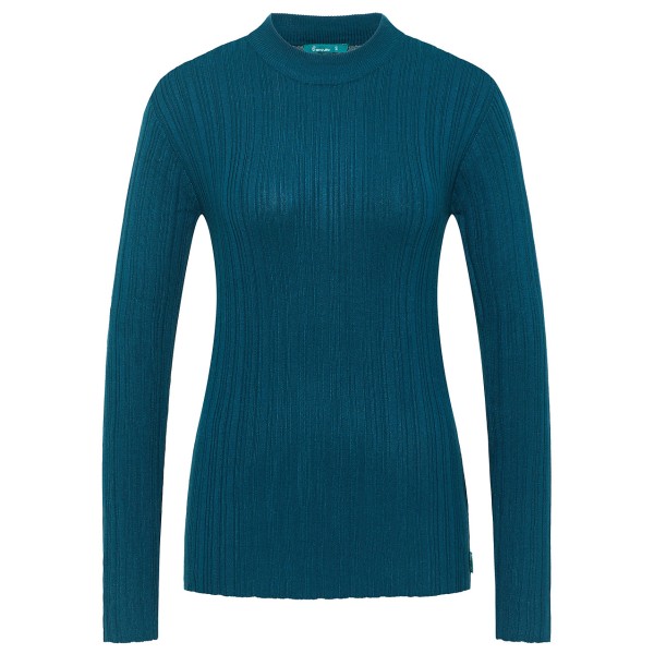 Image of Tranquillo - Women"s Seidiges Ecovero-Shirt - Longsleeve Gr L;M;S;XL;XS blau;orange'