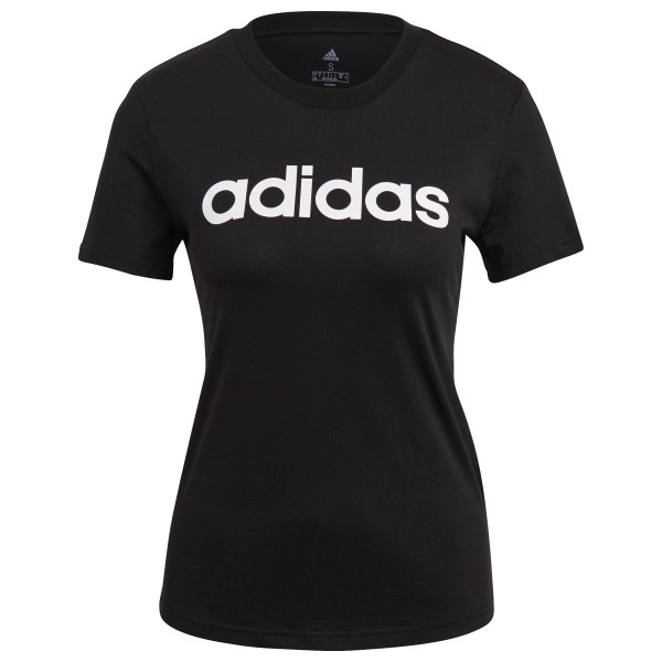Image of adidas - Women"s Linear Slim Logo Tee - T-Shirt Gr S schwarz'