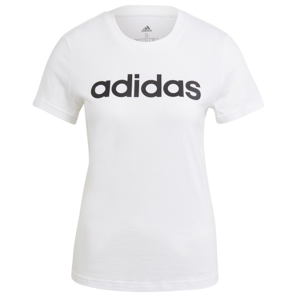 Image of adidas - Women"s Linear Slim Logo Tee - T-Shirt Gr L;M;S;XL;XS blau;schwarz;weiß'