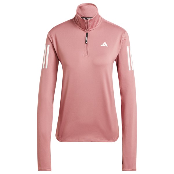 Image of adidas - Women"s Own the Run Half-Zip - Laufshirt Gr M;S;XL;XS grau/schwarz;rosa'