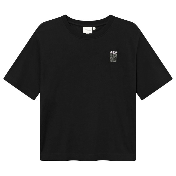 Image of DEDICATED - Women"s T-Shirt Vadstena Thistle EMB - T-Shirt Gr L schwarz'