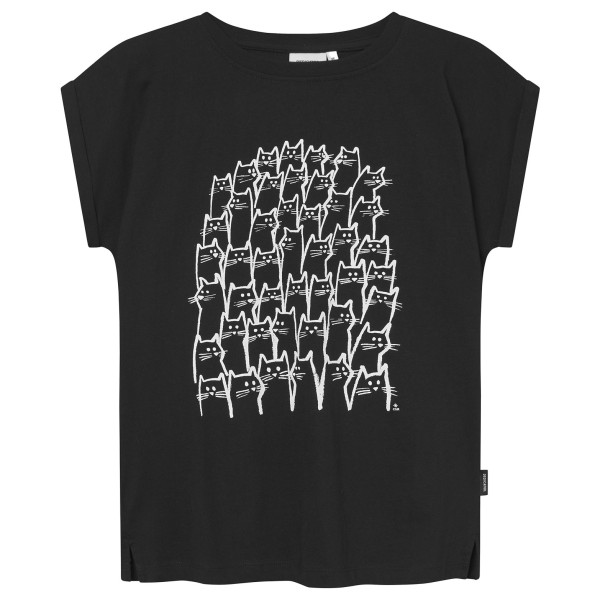 Image of DEDICATED - Women"s T-Shirt Visby Cat Crowd - T-Shirt Gr L;S schwarz'
