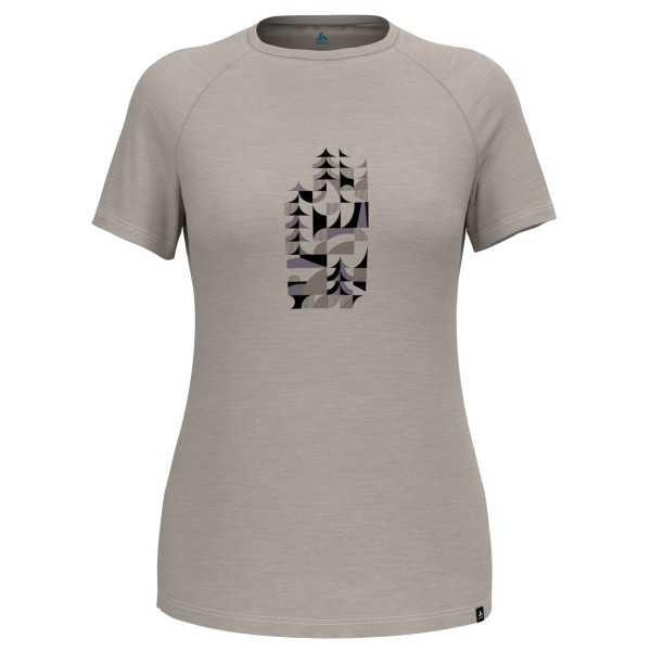 Image of Odlo - Women"s Merino Tencel 130 Heritage Crew Neck S/S - Merinoshirt Gr L grau'