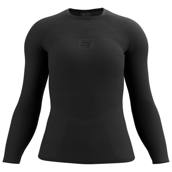 Compressport On/Off Base Layer L/S Top Laufshirt Damen (Gr S |schwarz)