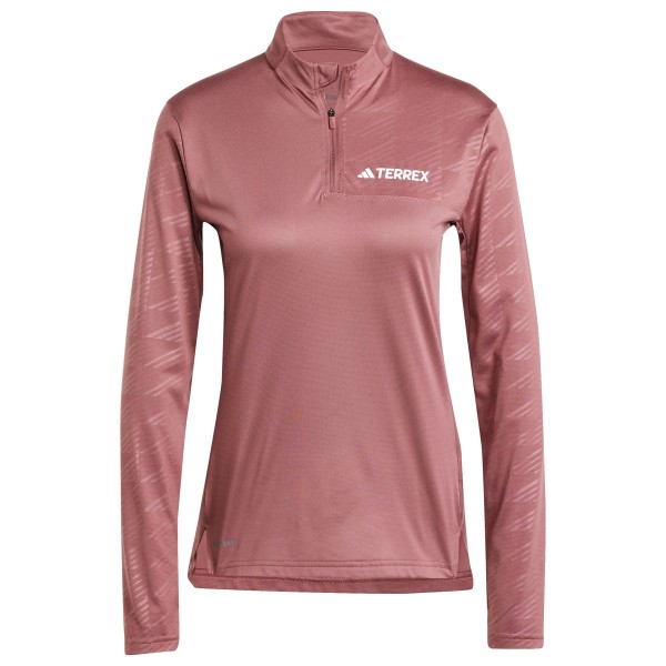 Image of adidas Terrex - Women"s Terrex Multi Half Zip Longsleeve Tee - Longsleeve Gr L rosa'