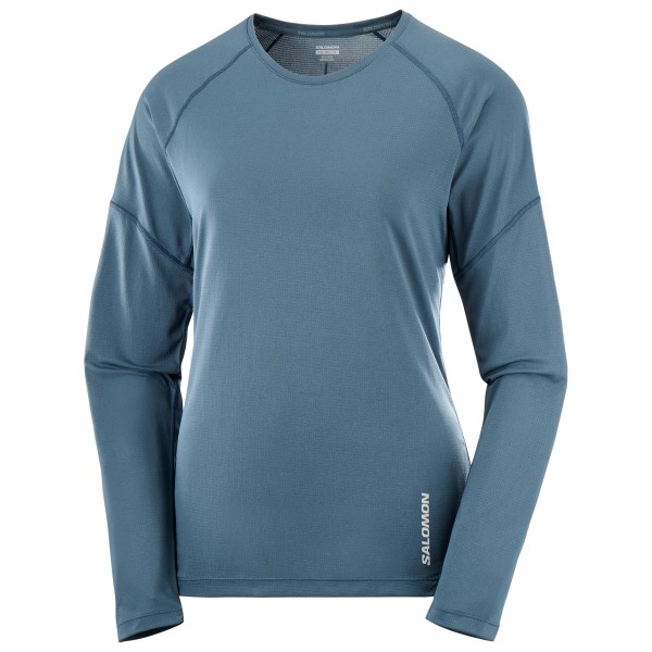 Image of Salomon - Women"s Cross Run L/S Tee - Funktionsshirt Gr L;M;S;XL;XS;XXL blau;schwarz;weiß/grau'