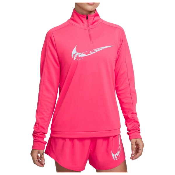 Image of Nike - Women"s Swoosh Running 1/2 Zip - Laufshirt Gr M rosa'
