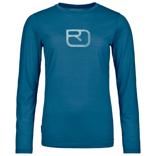 Image of Ortovox - Women"s 150 Cool Mountain Silhouette L/S - Merinoshirt Gr L blau'