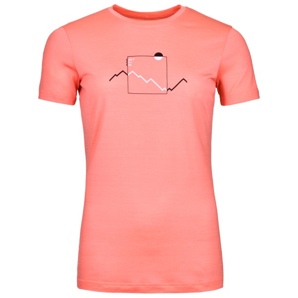 Ortovox Women’s 150 Cool Peak Focus T-Shirt Merinoshirt Rood