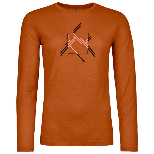 Image of Ortovox - Women"s 185 Merino Mountain Cutout L/S - Merinoshirt Gr L rot'
