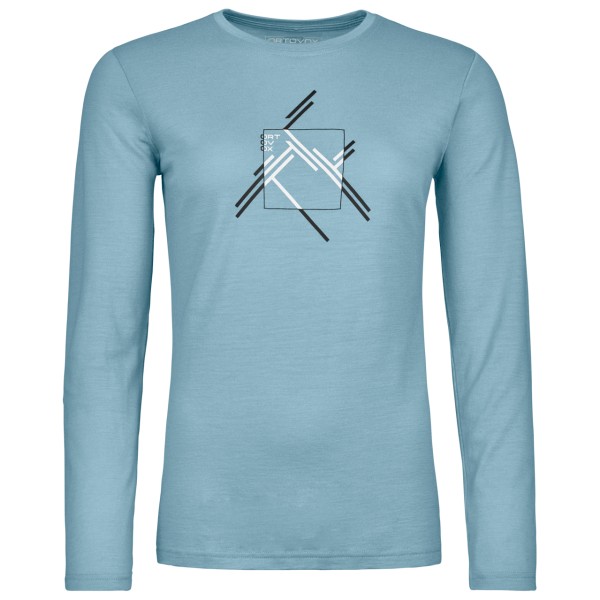 Image of Ortovox - Women"s 185 Merino Mountain Cutout L/S - Merinoshirt Gr M türkis'