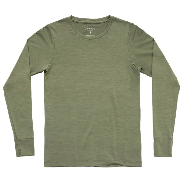 Devold Women’s Classic L/S Merinoshirt Olijfgroen