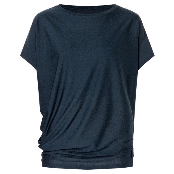 super.natural - Women's Yoga Loose Bio Jersey Tee - Merinoshirt Gr XL blau