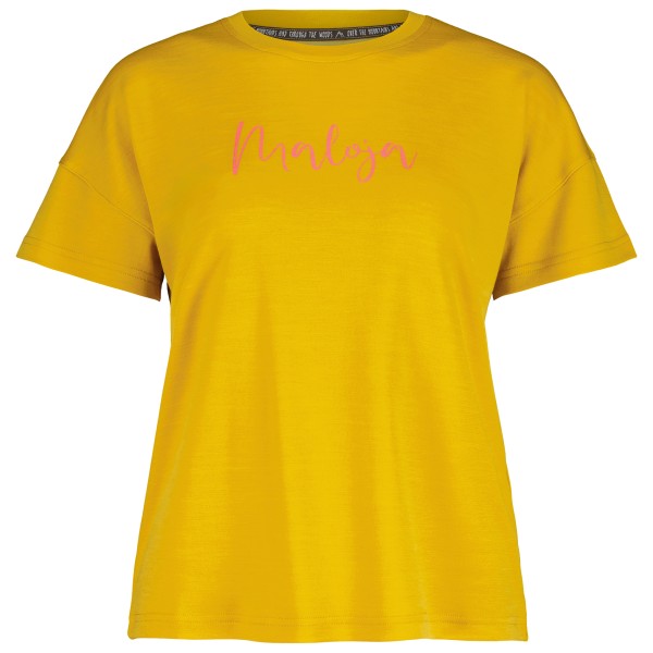 Image of Maloja - Women"s HongarM. Puzzle 2 - T-Shirt Gr L;M;S;XL;XS gelb;grau/blau'