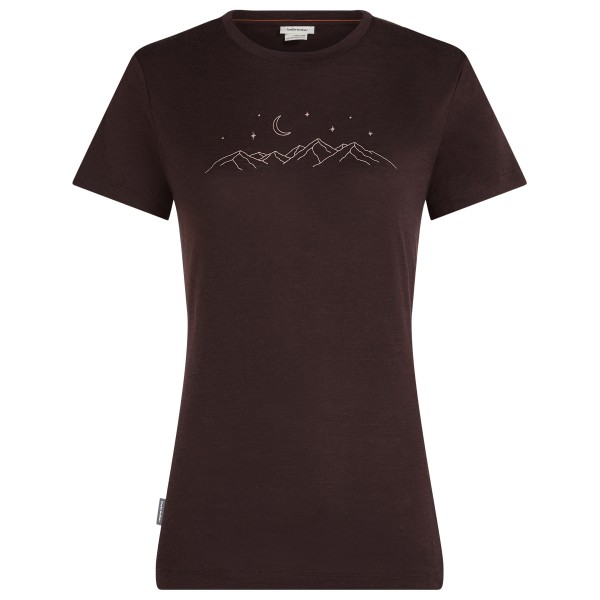 Icebreaker - Women's Merino150 TechLite S/S Sparkling Stars - Merinoshirt Gr S braun