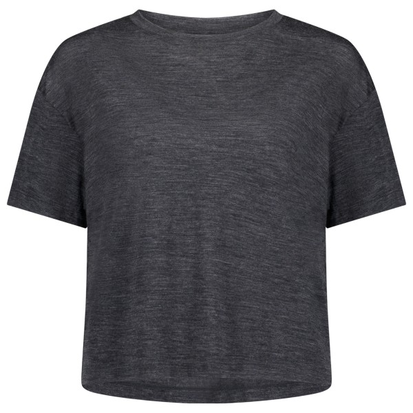 Mons Royale Zephyr Merino Tencel Boxy T-Shirt Merinoshirt Women (Gr XL |smoke)